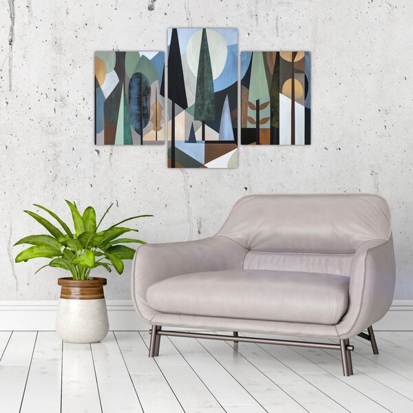 Slika - Prirodna geometrijska apstrakcija II. (90x60 cm)