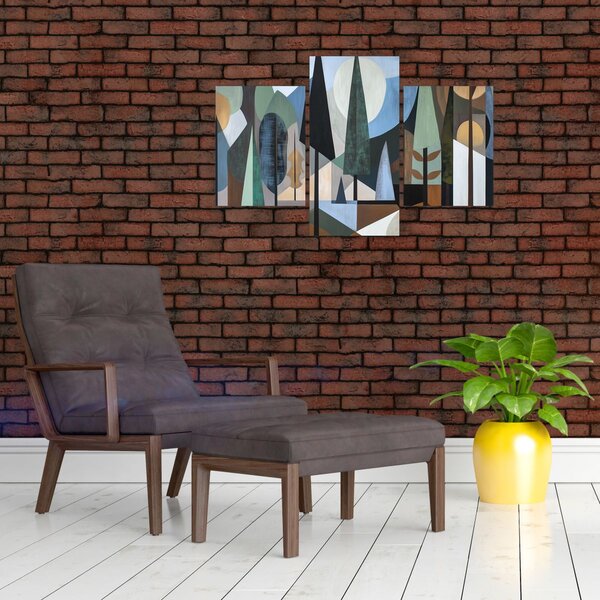 Slika - Prirodna geometrijska apstrakcija II. (90x60 cm)