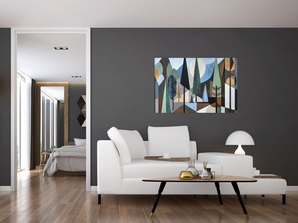 Slika - Prirodna geometrijska apstrakcija II. (90x60 cm)