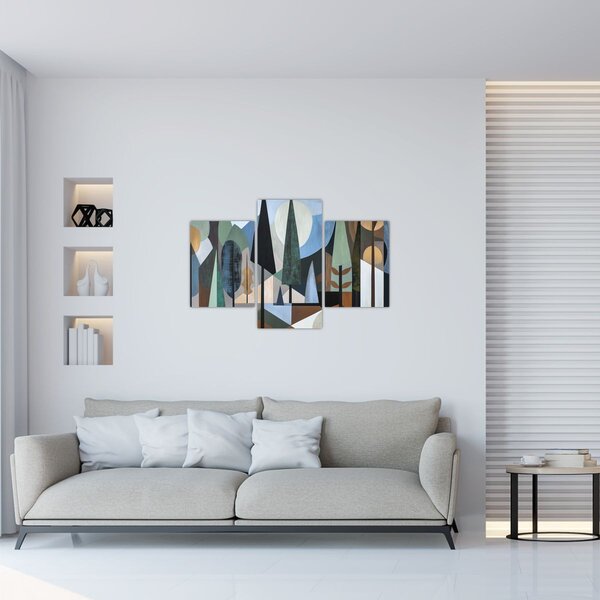 Slika - Prirodna geometrijska apstrakcija II. (90x60 cm)