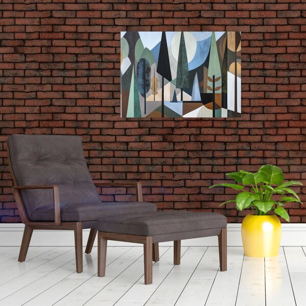 Slika - Prirodna geometrijska apstrakcija II. (70x50 cm)
