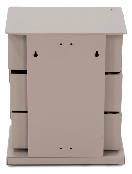 Smeđe-siva metalna komoda 37x45x26 cm Joey – Spinder Design