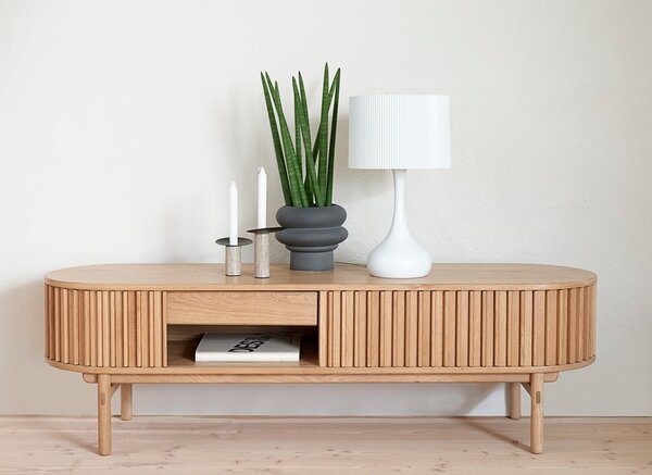 TV komoda u dekoru hrasta 160x48 cm Carno - Unique Furniture