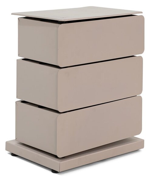 Smeđe-siva metalna komoda 37x45x26 cm Joey – Spinder Design