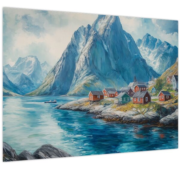 Slika - Norveško selo (70x50 cm)
