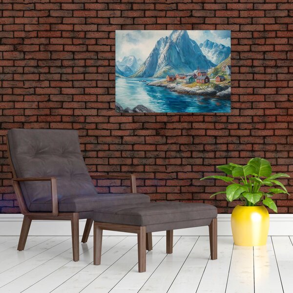 Slika - Norveško selo (70x50 cm)
