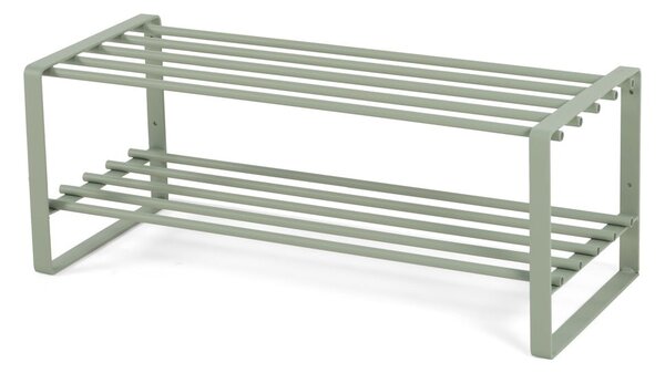 Prljavo zeleni metalni ormarić za cipele 70x29x27 cm Rex – Spinder Design