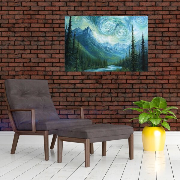 Slika - Krajolik s dodirom Van Gogha (90x60 cm)