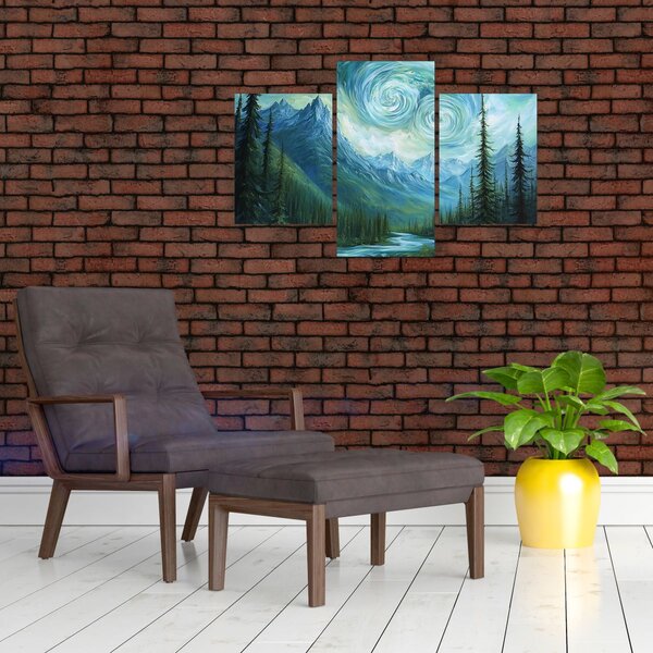 Slika - Krajolik s dodirom Van Gogha (90x60 cm)