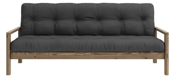 Tamno siva sklopiva sofa 205 cm Knob – Karup Design