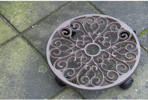 Metalni mobilni stalak za tegle za bilje ø 34,5 cm Ornament – Esschert Design