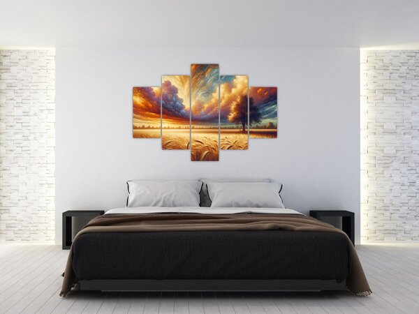 Slika – Drvo na polju (150x105 cm)