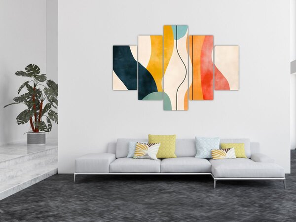 Slika - Minimalistična šarena ilustracija II. (150x105 cm)