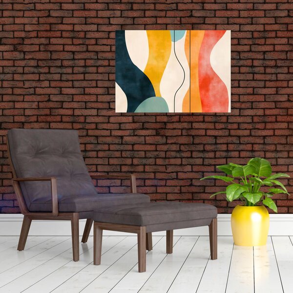 Slika - Minimalistična šarena ilustracija II. (70x50 cm)