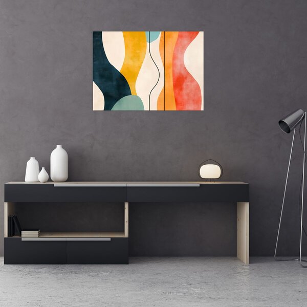 Slika - Minimalistična šarena ilustracija II. (70x50 cm)