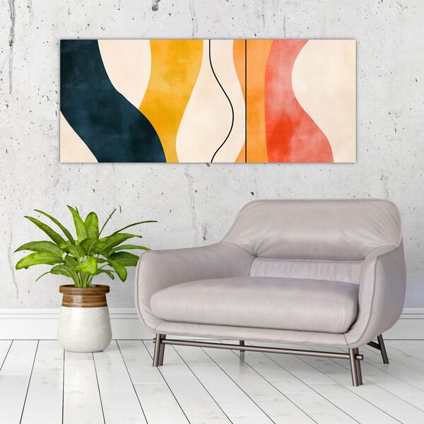 Slika - Minimalistična šarena ilustracija II. (120x50 cm)