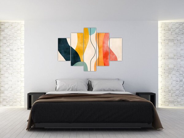Slika - Minimalistična šarena ilustracija II. (150x105 cm)