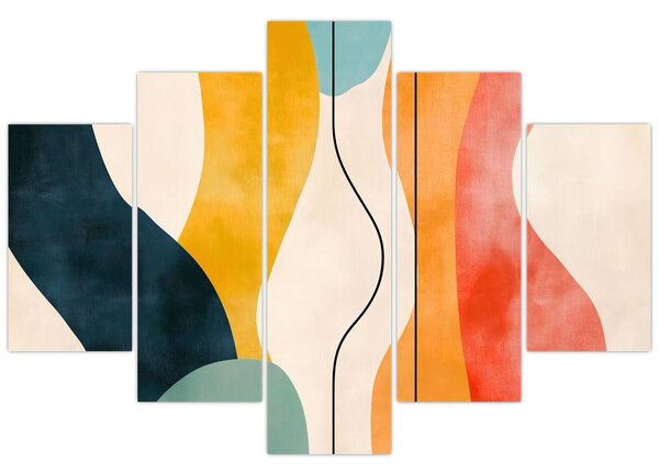 Slika - Minimalistična šarena ilustracija II. (150x105 cm)