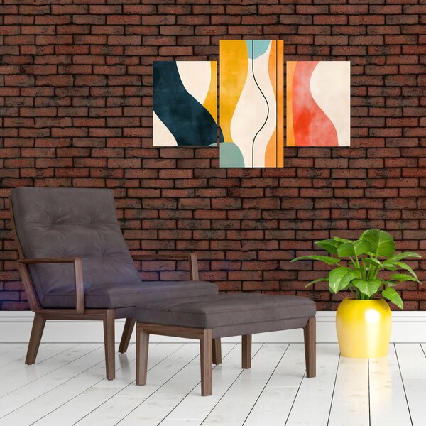 Slika - Minimalistična šarena ilustracija II. (90x60 cm)