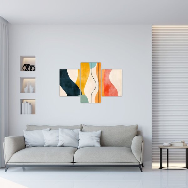 Slika - Minimalistična šarena ilustracija II. (90x60 cm)