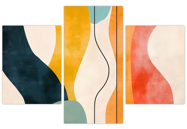 Slika - Minimalistična šarena ilustracija II. (90x60 cm)