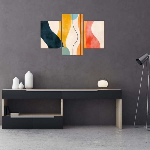 Slika - Minimalistična šarena ilustracija II. (90x60 cm)