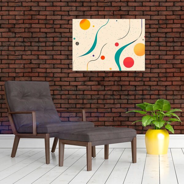 Slika - Minimalistična šarena ilustracija (70x50 cm)
