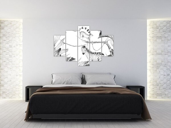 Slika - Akvarel džungla (150x105 cm)