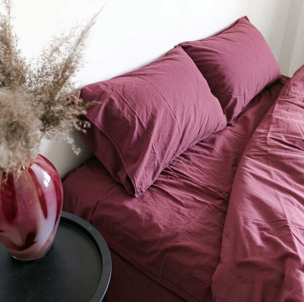 Posteljina Ephesus Raspberry Pamuk 200x220