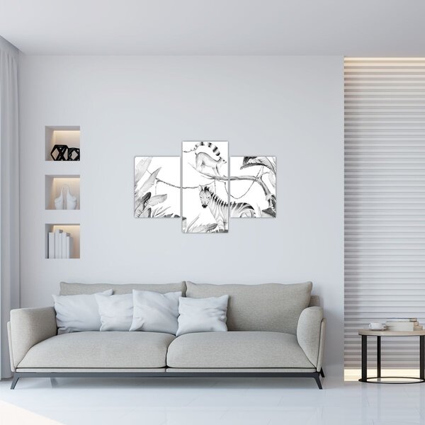 Slika - Akvarel džungla (90x60 cm)