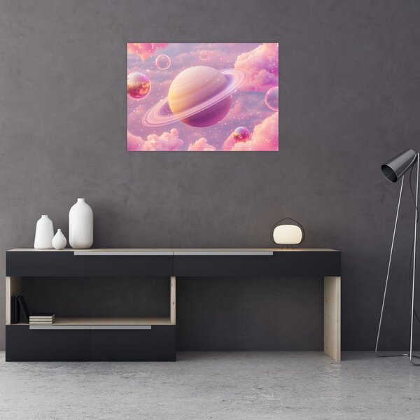 Slika - Ružičasti planet (70x50 cm)