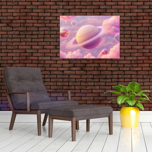 Slika - Ružičasti planet (70x50 cm)