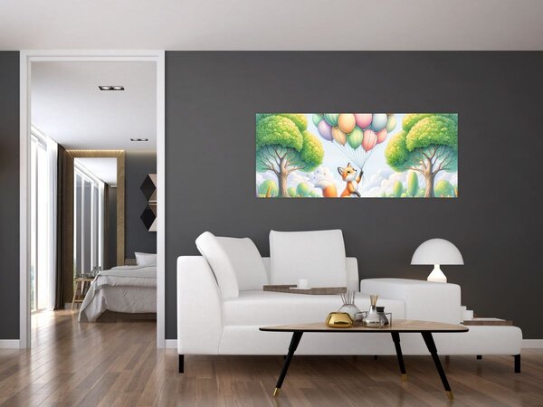 Slika – Sretna lisica (120x50 cm)