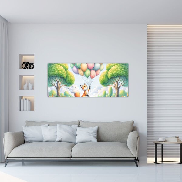 Slika – Sretna lisica (120x50 cm)