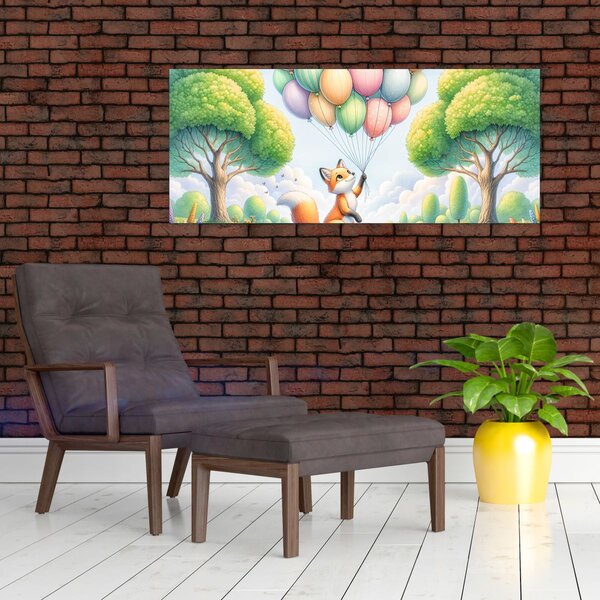 Slika – Sretna lisica (120x50 cm)