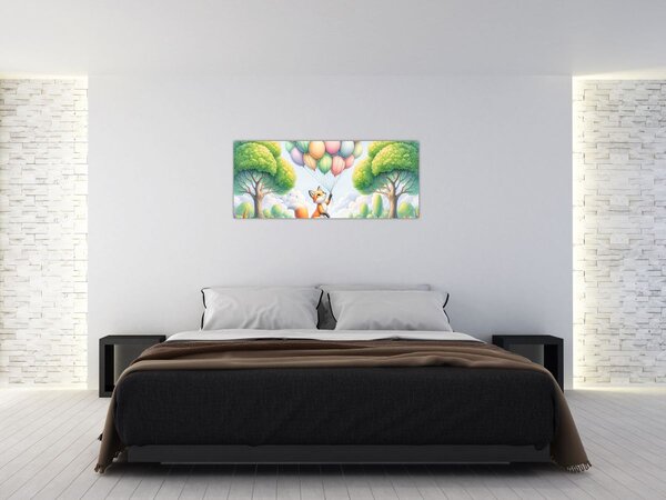 Slika – Sretna lisica (120x50 cm)