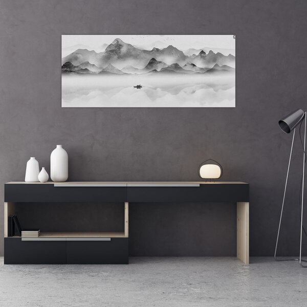 Slika - Japansko jezero (120x50 cm)