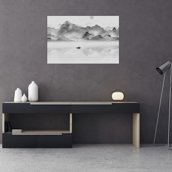 Slika - Japansko jezero (90x60 cm)