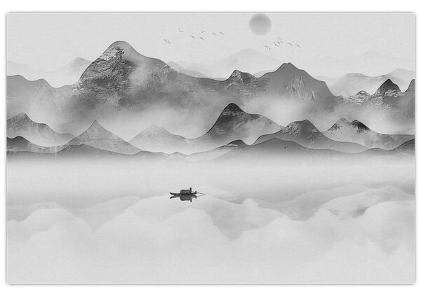 Slika - Japansko jezero (90x60 cm)