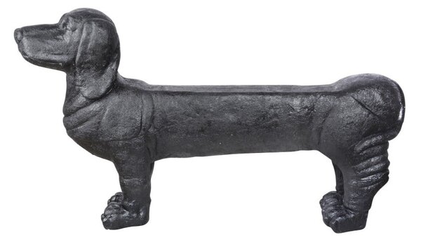 Crna vrtna klupa Dachshund – Esschert Design