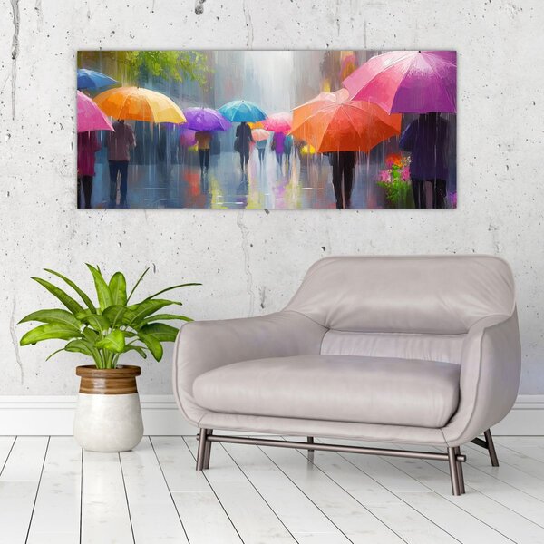 Slika - Kišni dan (120x50 cm)