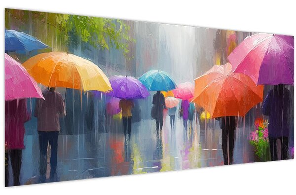 Slika - Kišni dan (120x50 cm)
