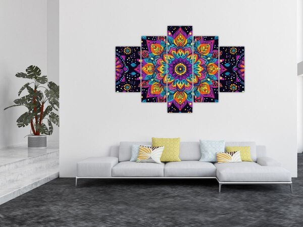 Slika - Kaleidoskopska mandala (150x105 cm)
