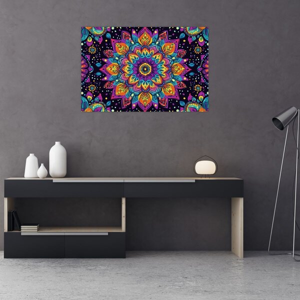 Slika - Kaleidoskopska mandala (90x60 cm)