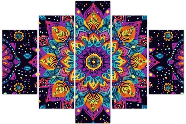 Slika - Kaleidoskopska mandala (150x105 cm)