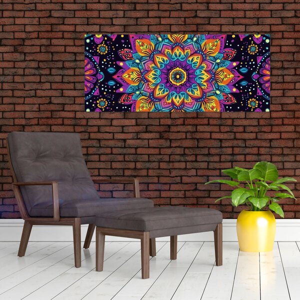 Slika - Kaleidoskopska mandala (120x50 cm)