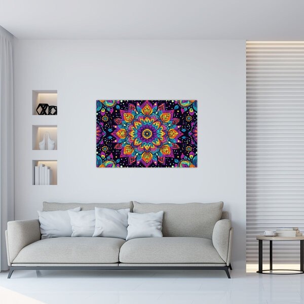 Slika - Kaleidoskopska mandala (90x60 cm)