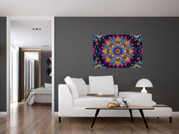 Slika - Kaleidoskopska mandala (90x60 cm)