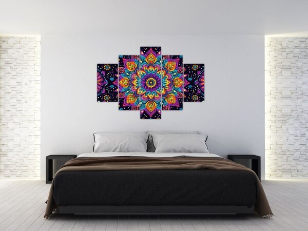 Slika - Kaleidoskopska mandala (150x105 cm)