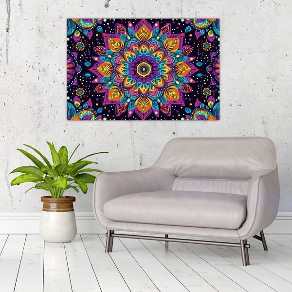 Slika - Kaleidoskopska mandala (90x60 cm)